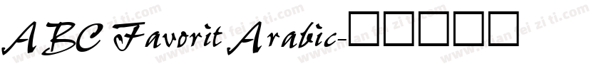 ABC Favorit Arabic字体转换